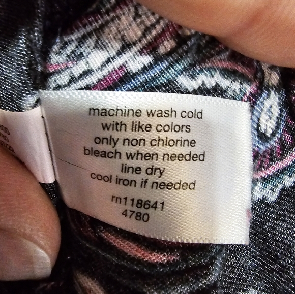 2/$20 Lane Bryant 18/20 Pattern Ls Top - Picture 4 of 8